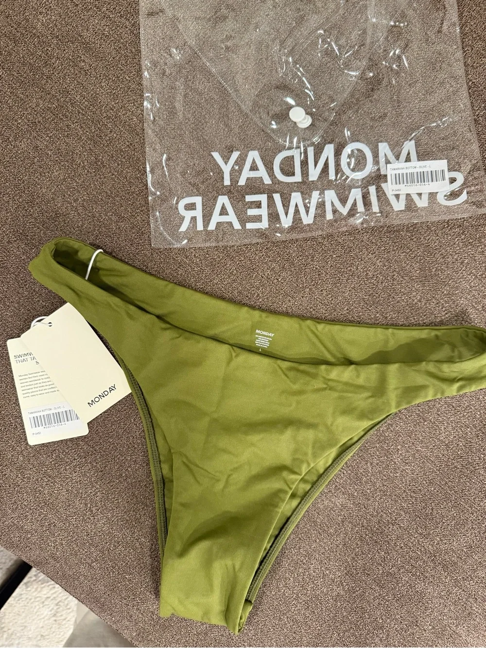 NWT Monday Swimwear Olive Tamarama Bottom